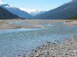 Hunter river, New Zealand
