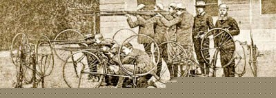 Angl karo dviratininkai 19 a. pabaigoje