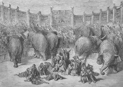 �ydai apsupti Aleksandrijos hipodrome