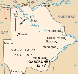 Codilo kalvos, Botswana