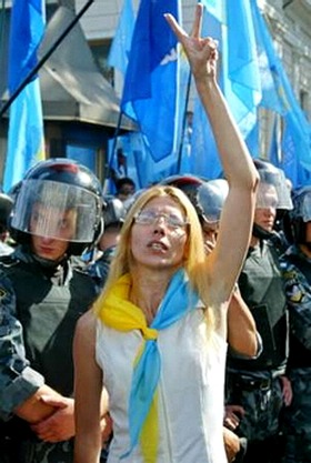Ukrainian supporter of Y. Tymoshenko