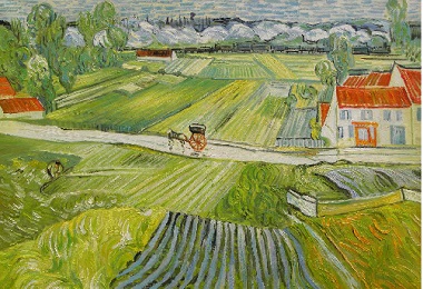 Van Gogas. Peizaas Overyje po lietaus