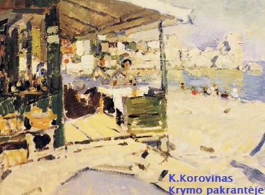 Korovinas. Krymo pakranteje