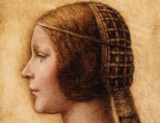 da Vinči. Merginos piešinys