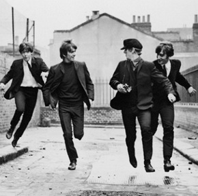 The Beatles at A hard Day`s Night