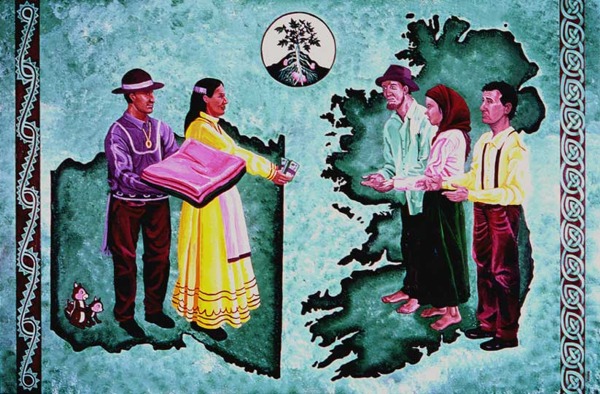 Choctaw gives aid to Irish