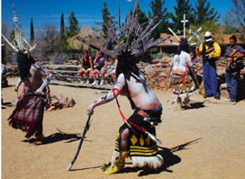 Conwn Dancers at Sunrise Dance of Apache