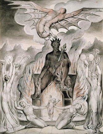Flying of Moloch by W. Blake