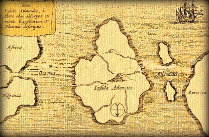 Atlantida zemelapyje