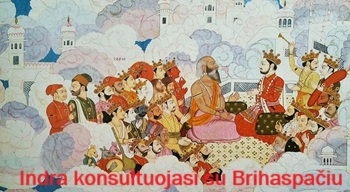 Indra konsultuojasi su Brihaspaiu