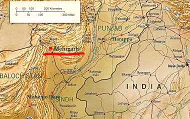 Mergarha: žemėlapis