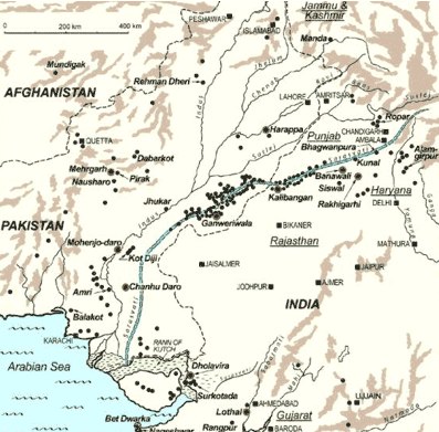 Sarasvati: žemėlapis