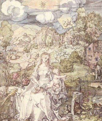 A. Durer. Virgin and animals