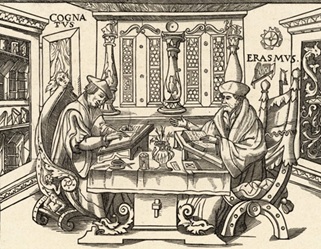 Erazmas diktuoja savo sekretoriui