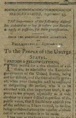 Vašingtono atsisveikinimo laiškas