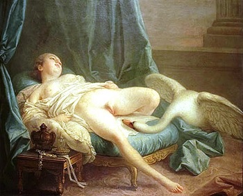 Leda su gulbe: Francois Boucher