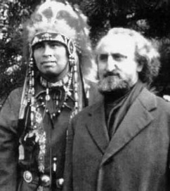 Fritjof Shoun with an America native