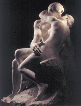 "Kiss" of Auguste Rodin< (Rodeno "Bučinys")
