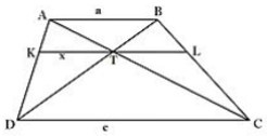 Trapecy and Harmonic mean