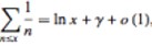Asymptotic of harmonic series