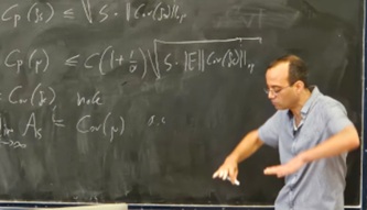 Boazas Klartagas per paskaitą