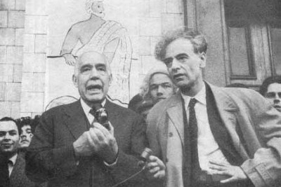 Lev Landau with N. Bohr
