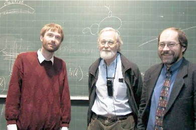 John Milnor with Dr. Schleicher and Prof. Gritzmann, 1999