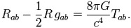 General Relativity equations