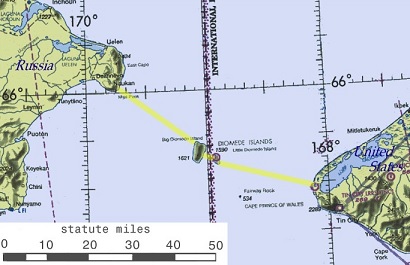 Beringo sąsiauris plane