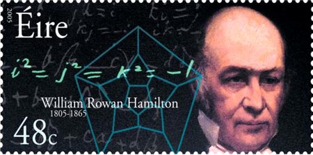 Seras Viljamas Hamiltonas. Pašto ženklas