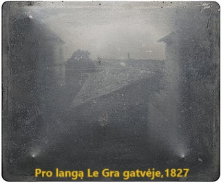 Vaizdas pro langą Le Gra gatvėje, 1827