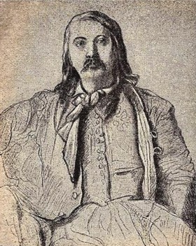 Theophile Gautier in Costume Grec, by Chasseriou