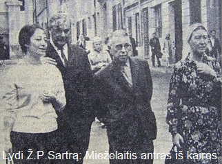Mieželaitis, Zonina, Sartre, Beauvoir