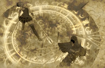 Spinners with burning fire